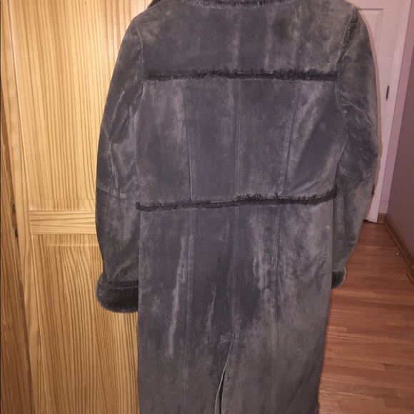 H&M brown suede coat Size 10 - Picture 2 of 3